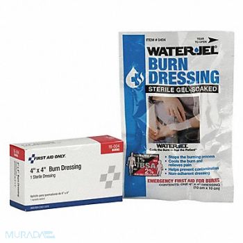 FIRST AID ONLY Burn Dressing Packet 4 in x 4 in, 39N950