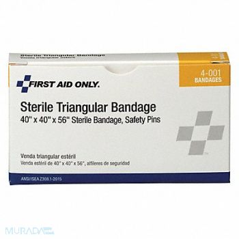 FIRST AID ONLY Bandage Sterile White No Muslin Blend, 39N976