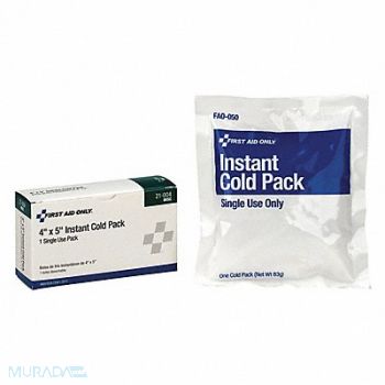 FIRST AID ONLY Instant Cold Pack White 4 Lx5 W Plastic, 39P018