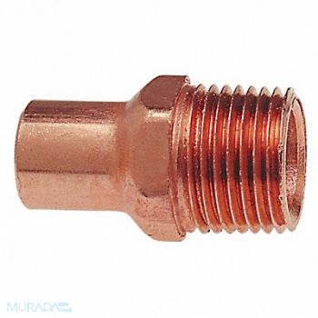 NIBCO Adapter Wrot Copper 1/4 Tube FTGxMNPT, 39R720