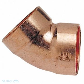 NIBCO DWV Elbow 45 Deg Wrot Copper 2 CxC, 39R517