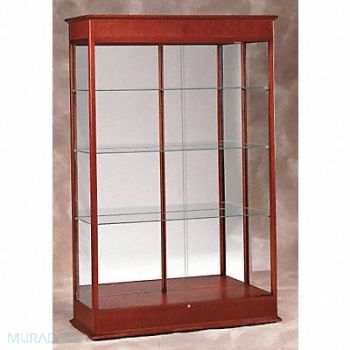 WADDELL DISPLAY Display Case 77x48x18 Cherry, 39T391