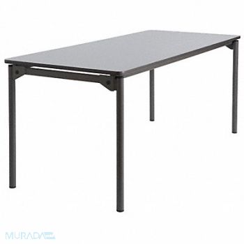ICEBERG Fldg Tbl Rectangle Laminate 72 L 30 W, 39T733