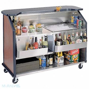 LAKESIDE Portable Bar 63-1/2x45x27-1/2 In, 39T780
