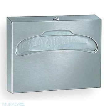 BRADLEY Toilet Seat Cover Dispenser SS Satin, 39U638