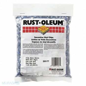 RUST-OLEUM Floor Chip Black/Blue/White 1 lb Bag, 39UL63