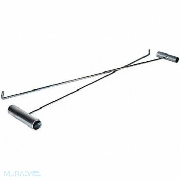 SURFACE SHIELDS Sled Handle 30 in.L Gray PK2, 39UM58