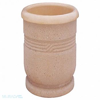 WAUSAU TILE Planter Round 18in.Lx18in.Wx24in.H, 39UM63