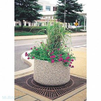 WAUSAU TILE Planter Round 30in.Lx30in.Wx18in.H, 39UM65