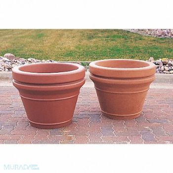 WAUSAU TILE Planter Round 28in.Lx28in.Wx22in.H, 39UM68