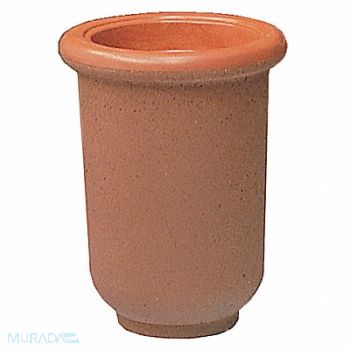 WAUSAU TILE Planter Round 18in.Lx18in.Wx24in.H, 39UM73