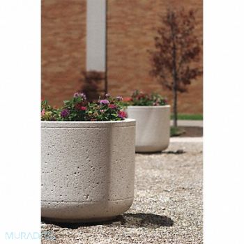 WAUSAU TILE Planter Round 36in.Lx36in.Wx30in.H, 39UM88