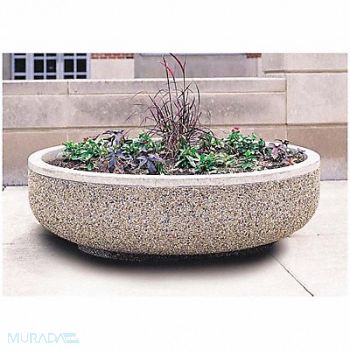 WAUSAU TILE Planter Round 60in.Lx60in.Wx17in.H, 39UN03