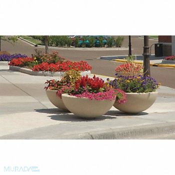 WAUSAU TILE Planter Round 60in.Lx60in.Wx18in.H, 39UN06