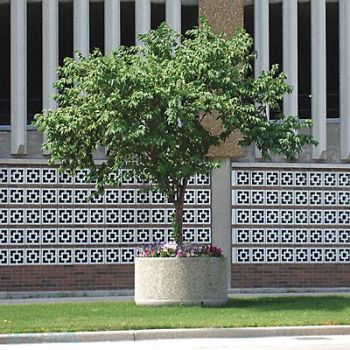 WAUSAU TILE Planter Round 60in.Lx60in.Wx30in.H, 39UN07