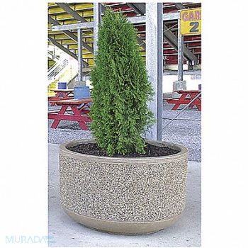 WAUSAU TILE Planter Round 60in.Lx60in.Wx36in.H, 39UN08