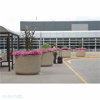 WAUSAU TILE Planter Round 54in.Lx54in.Wx40in.H, 39UN16