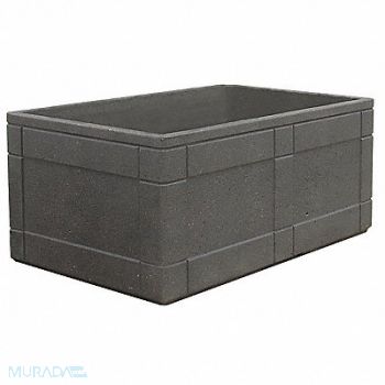 WAUSAU TILE Planter Rectangle 72in.Lx72in.Wx48in.H, 39UN37