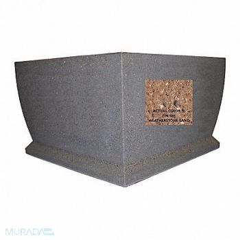 WAUSAU TILE Planter Square 48in.Lx30in.Wx30in.H, 39UN49
