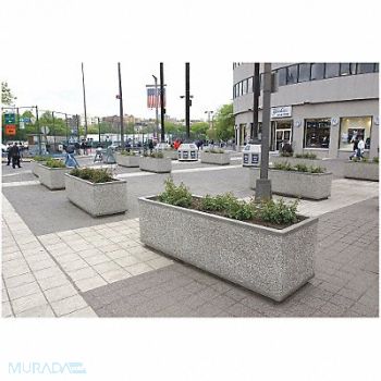 WAUSAU TILE Planter Rectangle 96in.Lx48in.Wx36in.H, 39UN56