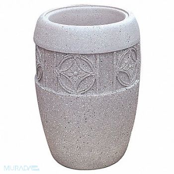 WAUSAU TILE Planter Round 18in.Lx18in.Wx25in.H, 39UN58