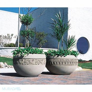 WAUSAU TILE Planter Round 48in.Lx48in.Wx35in.H, 39UN62