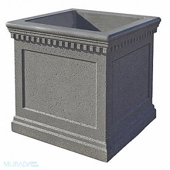 WAUSAU TILE Planter Square 24in.Lx24in.Wx20in.H, 39UN66