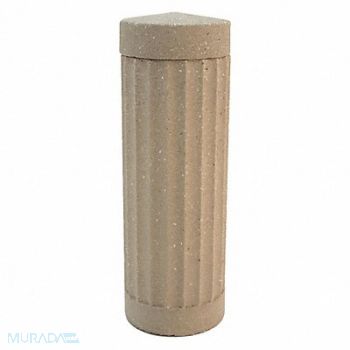 WAUSAU TILE Bollard Round 14in.Lx14in.Wx41in.H, 39UP45