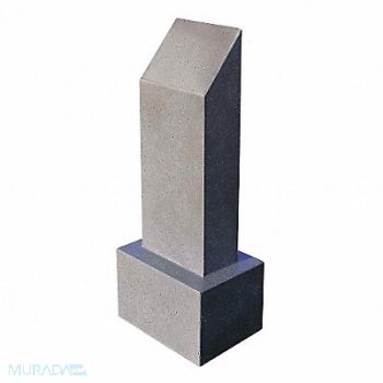 WAUSAU TILE Bollard Round 15in.Lx10in.Wx40in.H, 39UP60
