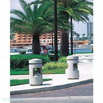 WAUSAU TILE Bollard Square 18in.Lx18in.Wx58in.H, 39UP77