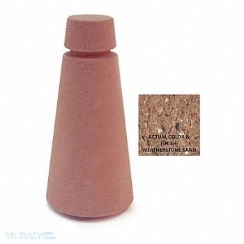 WAUSAU TILE Bollard Round 9in.Lx18in.Wx38in.H, 39UP89
