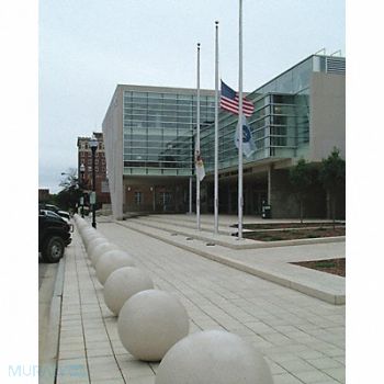 WAUSAU TILE Bollard Round 24in.Lx24in.Wx24in.H, 39UP96