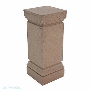 WAUSAU TILE Bollard Square 13in.Lx13in.Wx33in.H, 39UR05