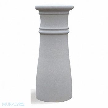 WAUSAU TILE Bollard Round 15in.Lx15in.Wx38in.H, 39UR07