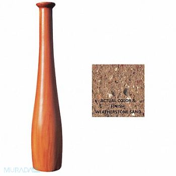 WAUSAU TILE Bollard Baseball 12in.Lx12in.Wx78in.H, 39UR10
