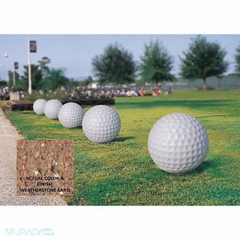 WAUSAU TILE Bollard Golf Ball 24in.Lx24in.Wx24in.H, 39UR14
