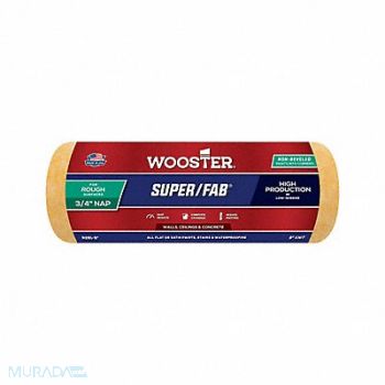 WOOSTER Paint Roller Cover 9 L 3/4 Nap Knit, 39UU03