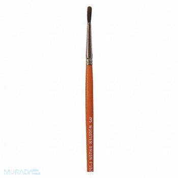 WOOSTER Paint Brush #3 Artist Camel Hair Soft, 39UU09