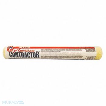 WOOSTER Paint Roller Cover 18 L 3/8 Nap Knit, 39UU19