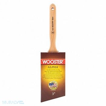 WOOSTER Paint Brush 3 in Angle Sash Synthetic, 39UU26