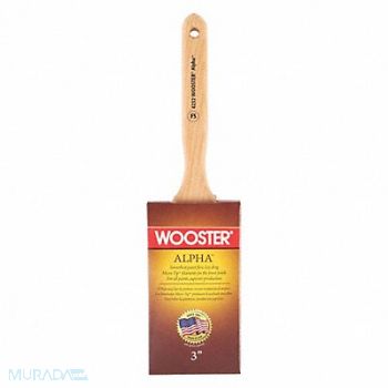 WOOSTER Paint Brush 3 Flat Sash Synthetic Firm, 39UU68