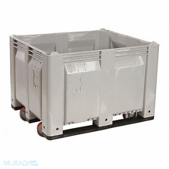 DECADE PRODUCTS Bulk Container Gray Solid 40 in, 39UV34