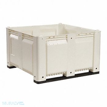 DECADE PRODUCTS J2330 Bulk Container White Solid 48 in, 39UV38