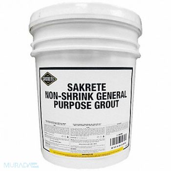 SAKRETE Grout 50 lb Pail Gray, 39UV66