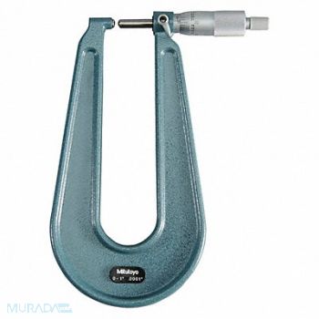MITUTOYO 0-1/.0001In. Deep Thrt. Mic S.A And S, 39X066