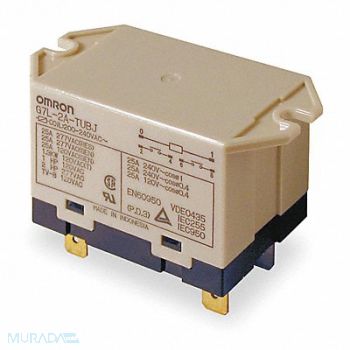 OMRON H8117 Enclosed Power Relay 6 Pn 240VAC DPST-NO, 5ZH39