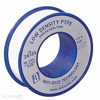 ANTI-SEIZE TECHNOLOGY Thread Sealant Tape 1/2 W White, 3PDL5