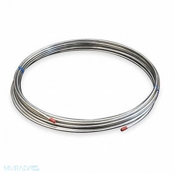 GRAINGER APPROVED Coil Tubing Welded 1/8 In 50 ft 316 SS, 3ADJ7