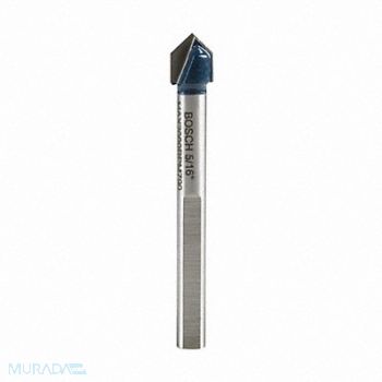 BOSCH Glass Stone Tile Drill 5/16in Carb Tip, 3AED9