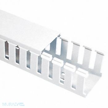 PANDUIT Wire Duct Wide Slot White 1.26 W x 2 D, 3FVK7
